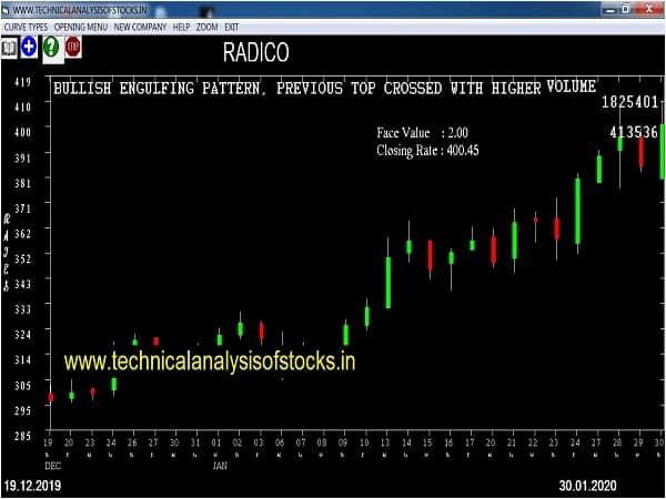 radico share price history